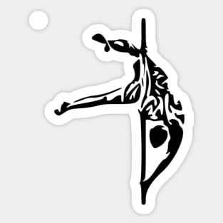 Aerialist Pole Dancer Male Sticker